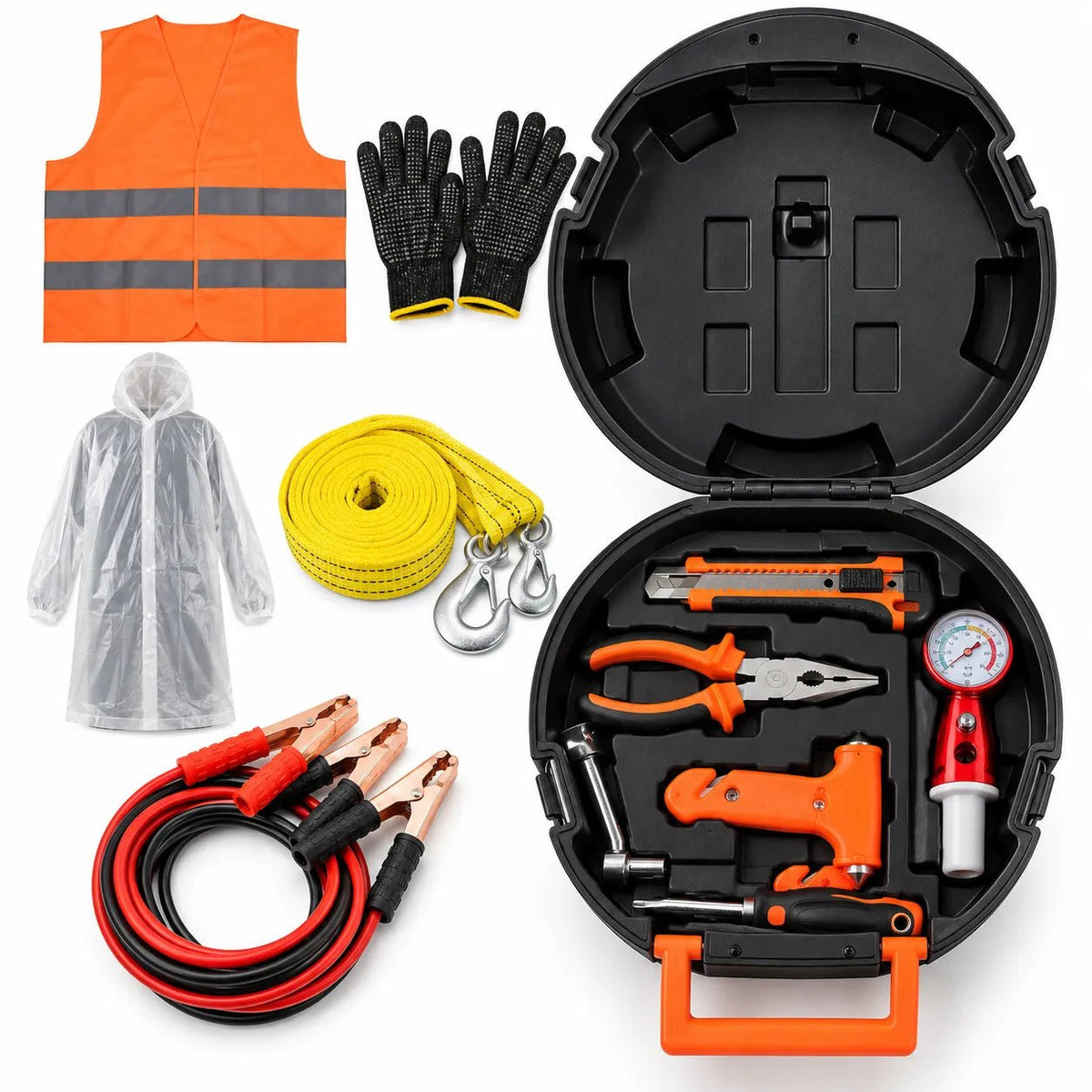 Autoxilio™ — Kit de Emergencia Vehicular 13 Piezas - Mparche