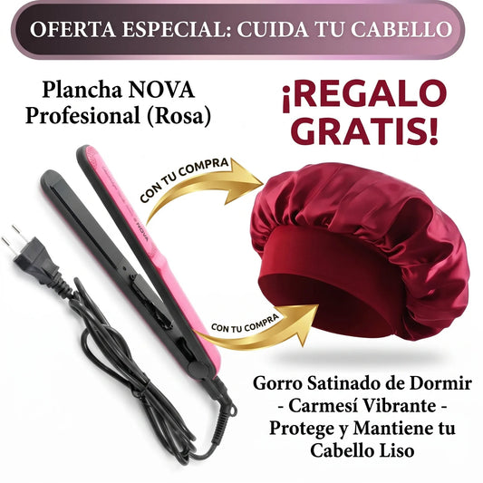 Plancha Para Cabello Pro Nova Profesional - Minha loja