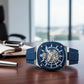 Reloj Automático Curren 8485 Azul - Minha loja