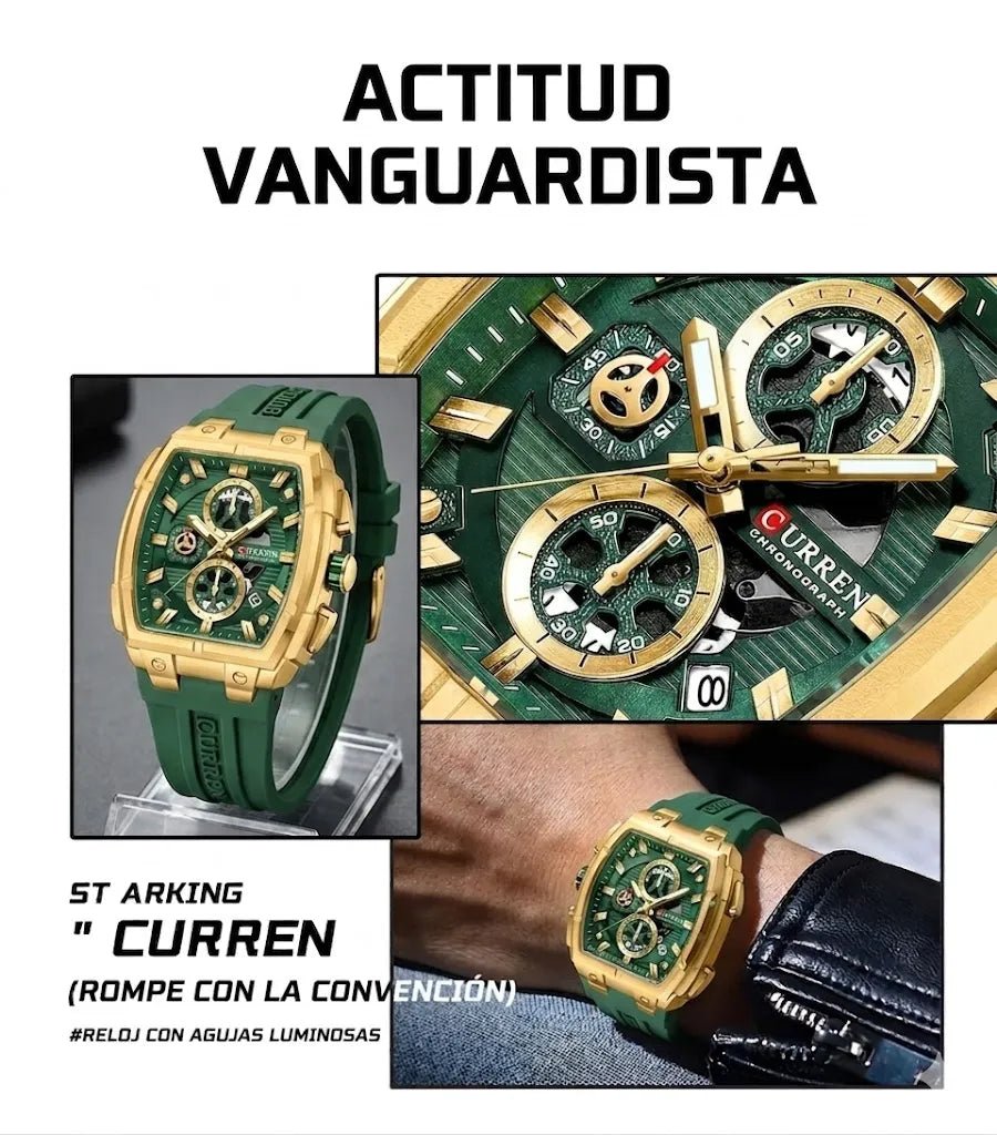 Reloj Curren 8488 Pulso Silicona Hombre - Minha loja